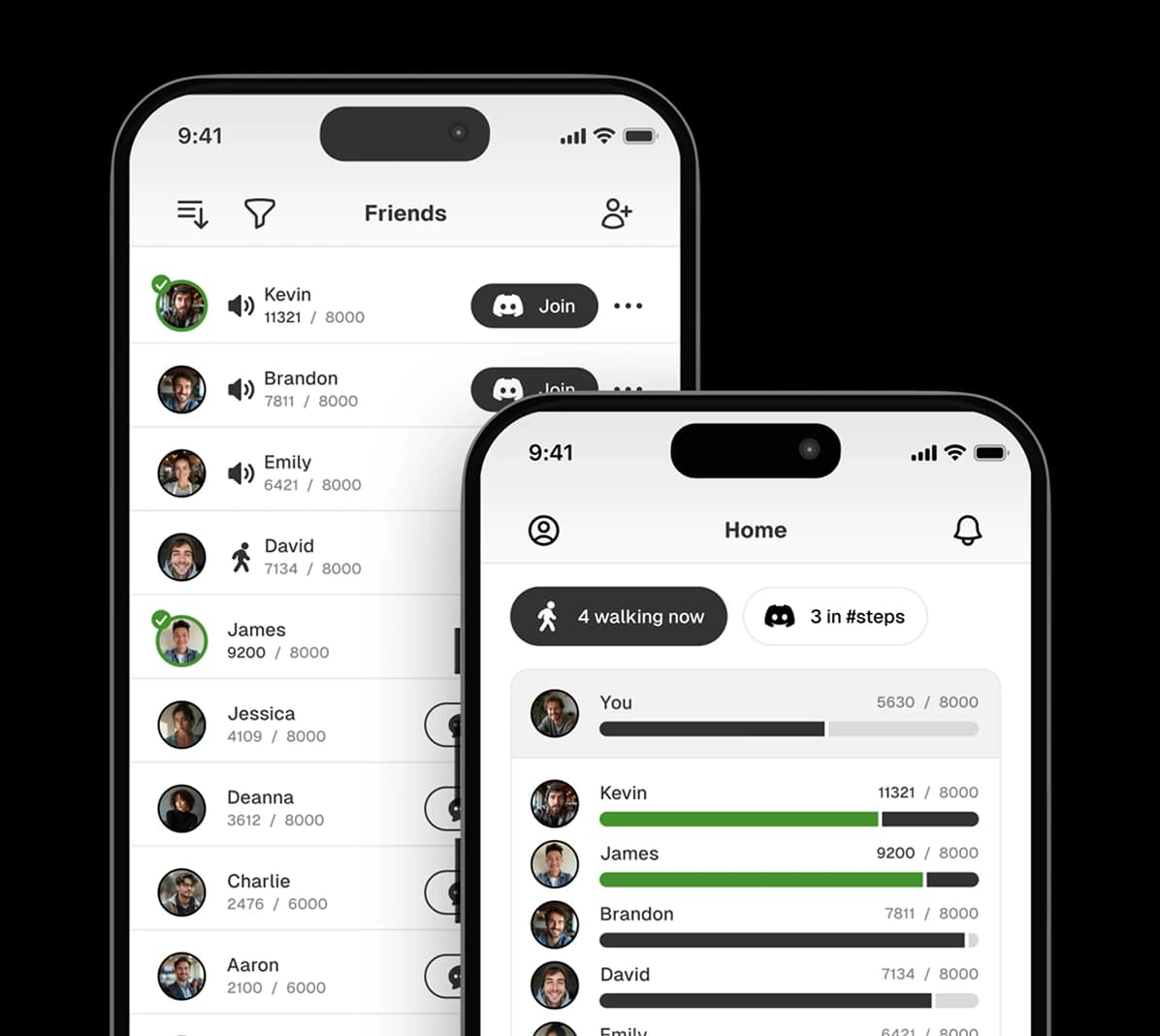 Steps Club App on iPhone
